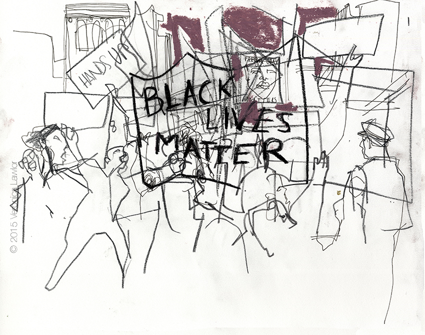 gray_demonstration_4 #blacklivesmatter #blacklivesmatterillustration